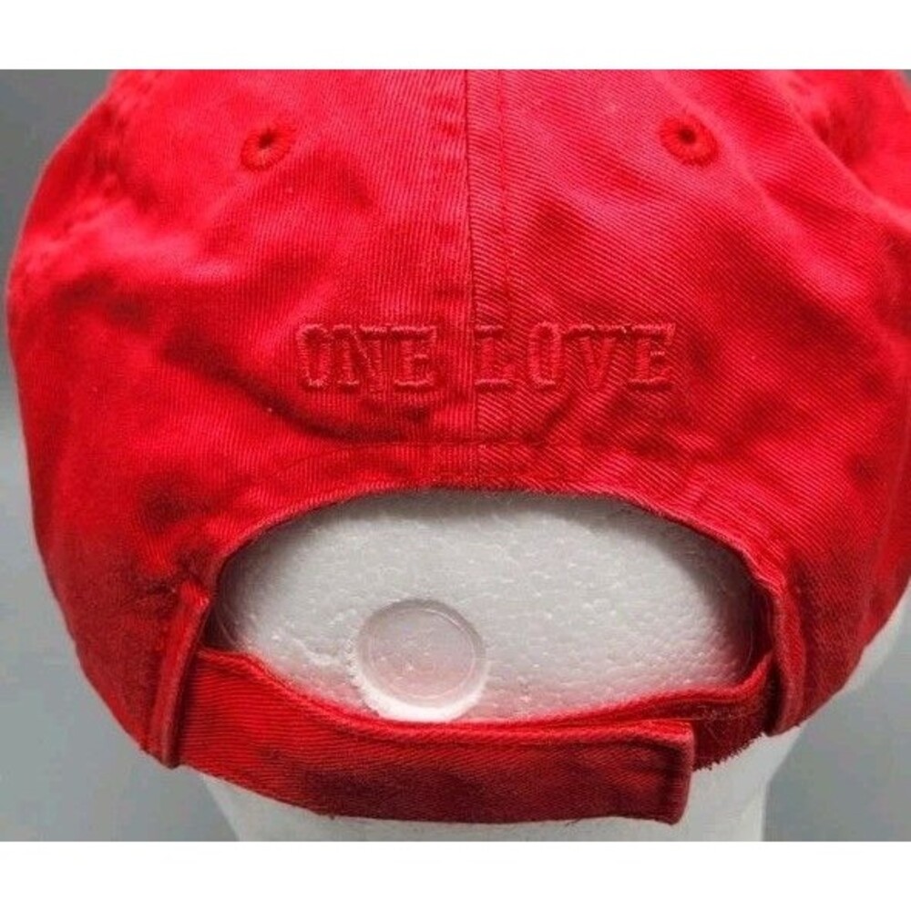 Raising Canes Chicken Fingers One Love Crew Cap Hat Employee Adjustable One Size - Picture 6 of 15